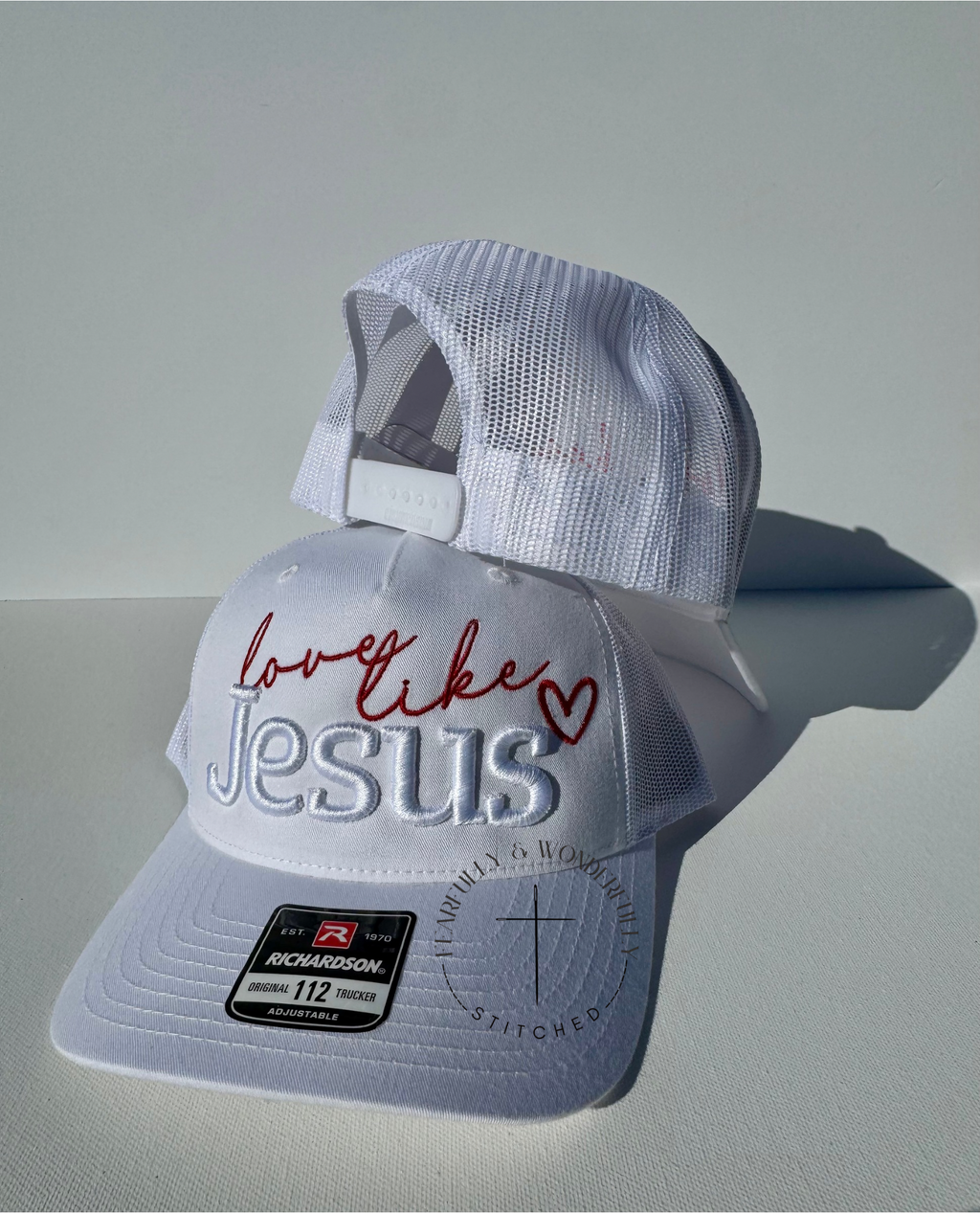Love Like Jesus Richardson 112 Adjustable Trucker Hat 🩷PINK lettering🩷