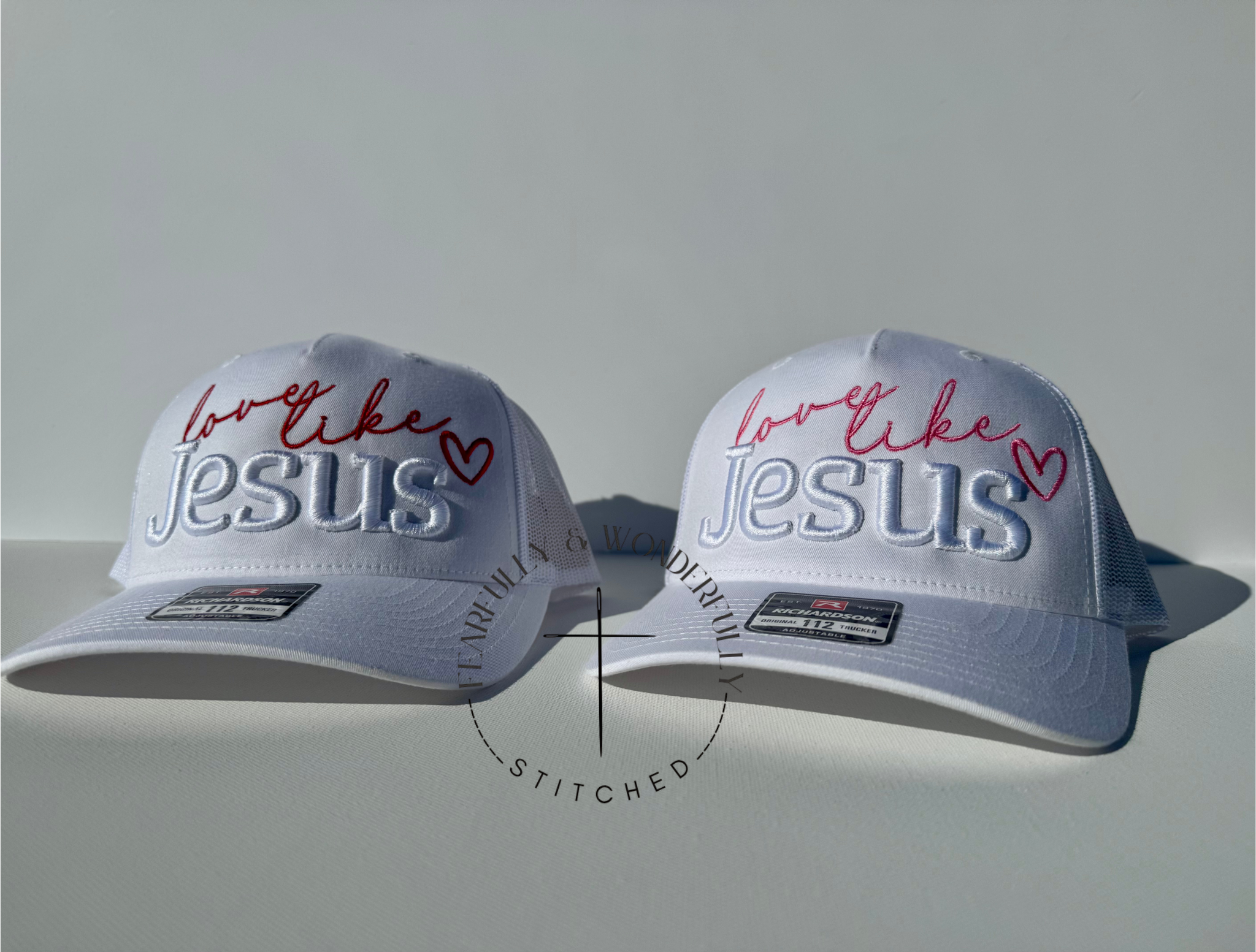 Love Like Jesus Richardson 112 Adjustable Trucker Hat ❤️RED lettering❤️