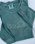 Simple Nativity Adult Long Sleeve Comfort Colors Tee