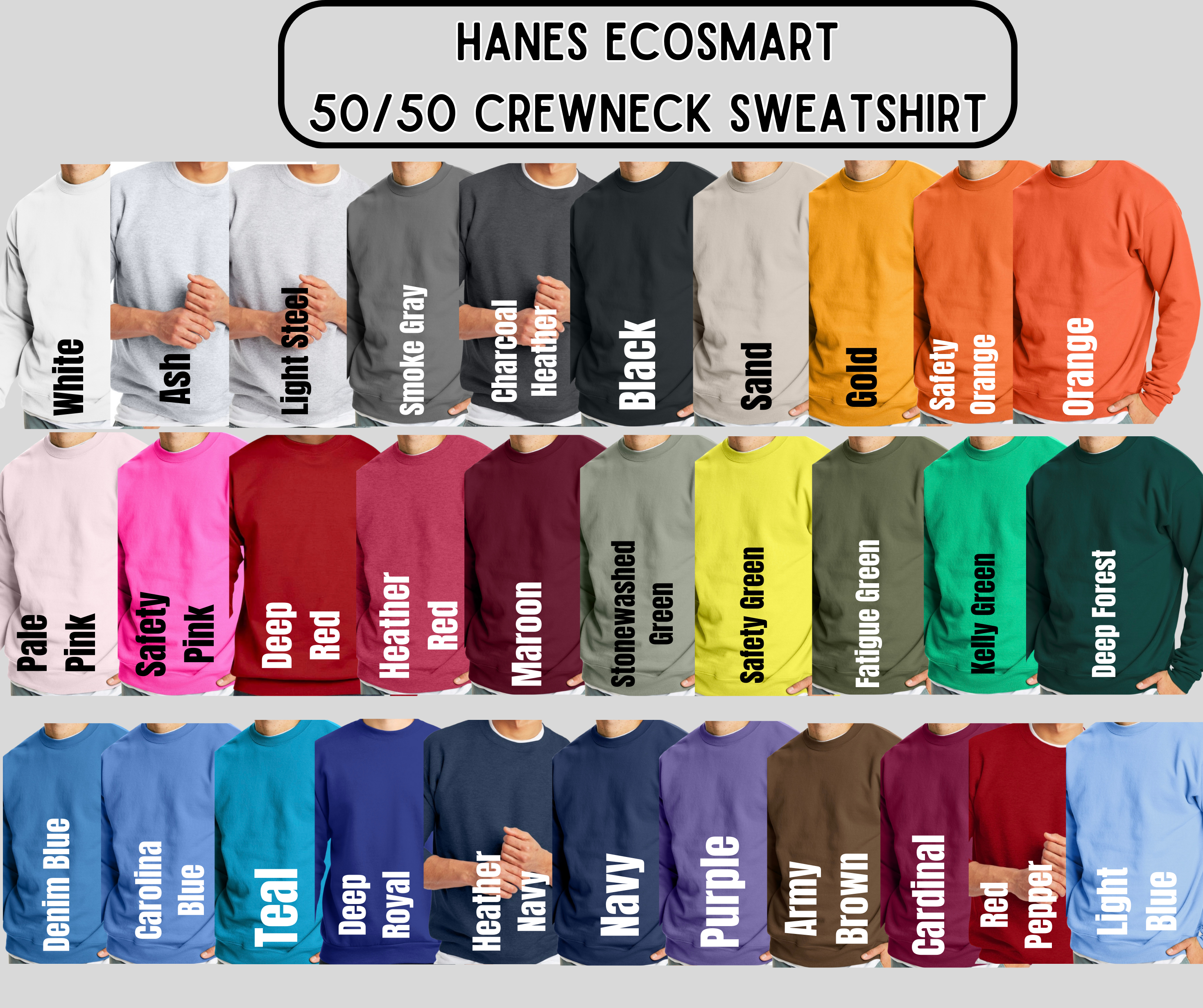 "God is good" Embroidered Crewneck Sweatshirt