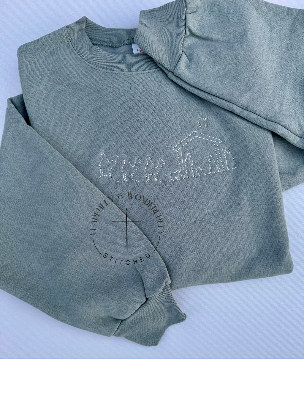 Simple Nativity Adult Crewneck Sweatshirt