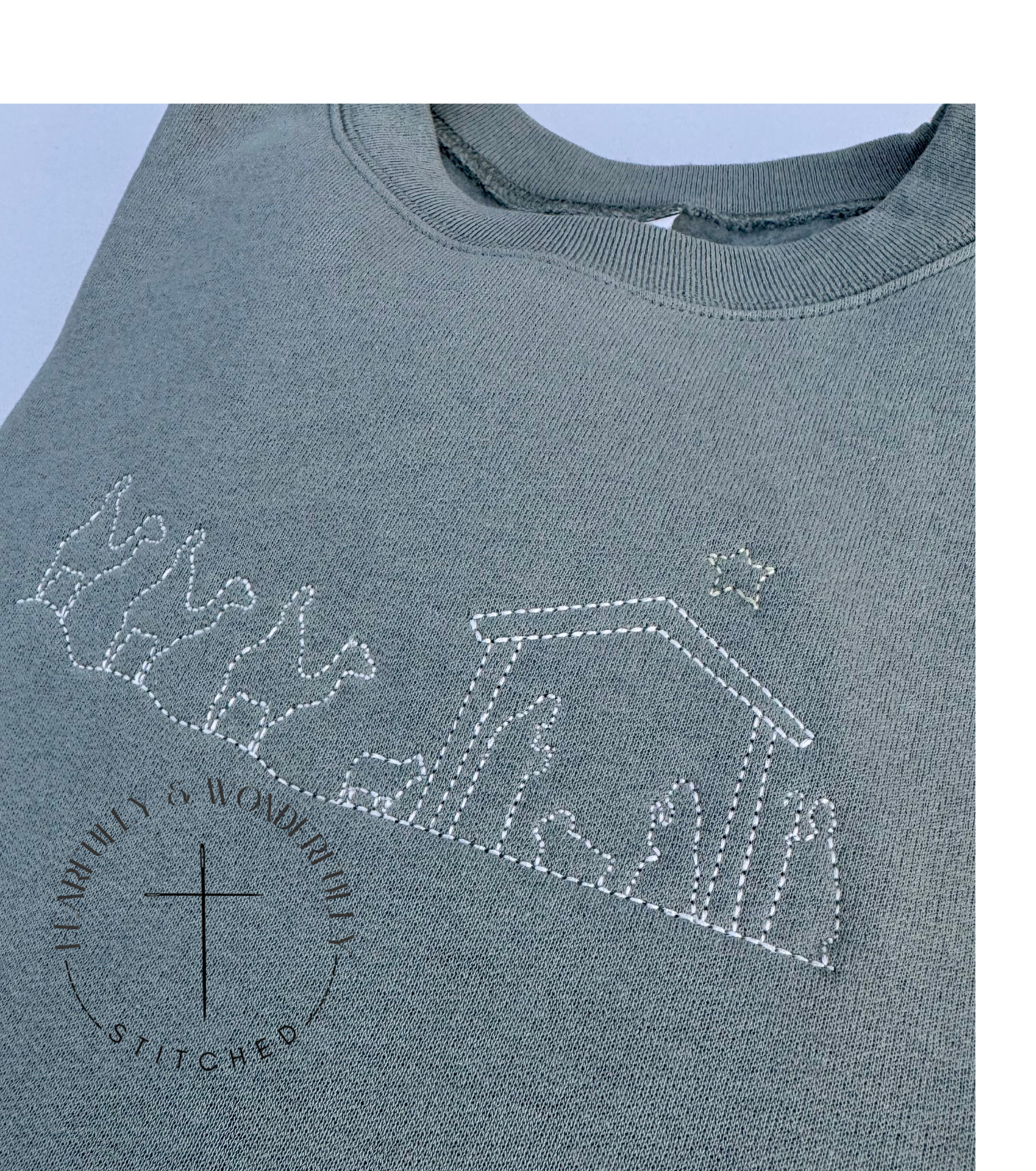 Simple Nativity Adult Crewneck Sweatshirt