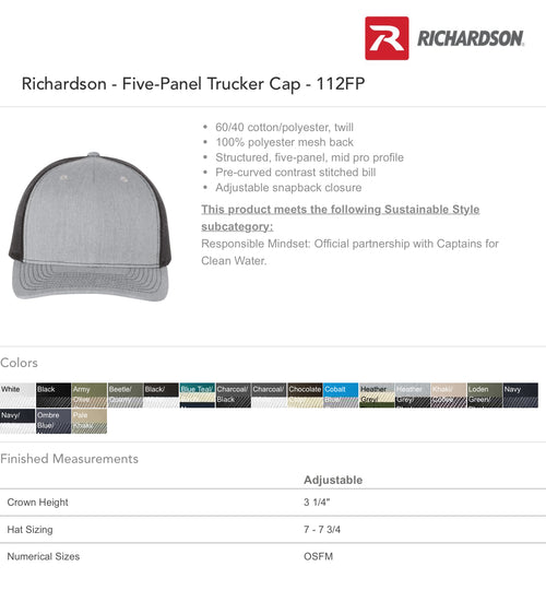 "AMEN." Richardson 112 Adjustable Trucker Hat