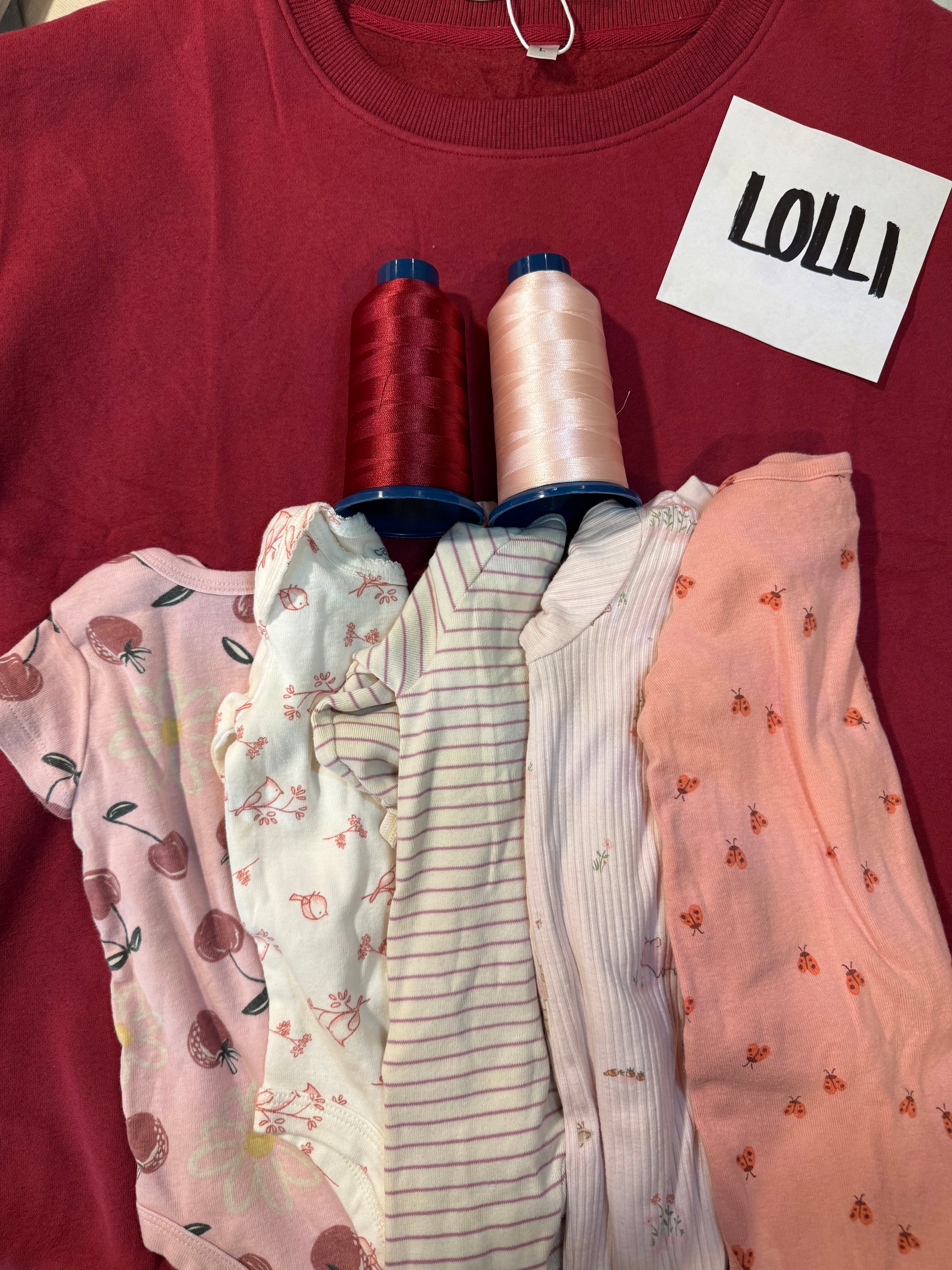 Custom "MAMA" Keepsake Applique Crewneck - Fancy Font