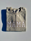 Custom "MAMA" Keepsake Applique Crewneck - Fancy Font