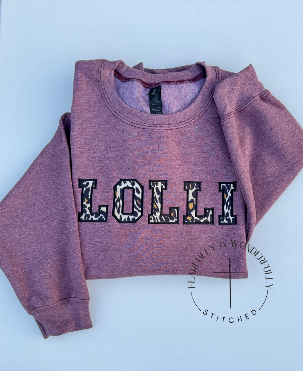 Custom "MAMA" Applique Crewneck